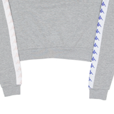 KAPPA Cropped Womens Sweatshirt Grey Crew Neck S