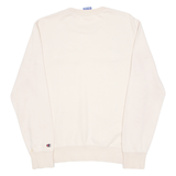 CHAMPION Womens Sweatshirt Beige Crew Neck M