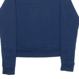 REEBOK Womens Sweatshirt Blue Crew Neck S