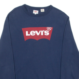 LEVI'S Mens Sweatshirt Blue Crew Neck S