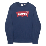 LEVI'S Mens Sweatshirt Blue Crew Neck S