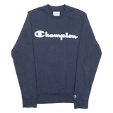 CHAMPION Mens Sweatshirt Blue Crew Neck S