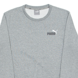 PUMA Mens Sweatshirt Grey Crew Neck S