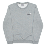 PUMA Mens Sweatshirt Grey Crew Neck S