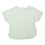 LINEAV Womens Blouse Green V-Neck Viscose L