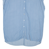 ZARA Womens Blouse Blue Collared M