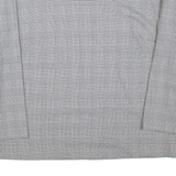 ZARA Womens Printed Top Black Long Sleeve Check M