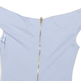 TED BAKER Womens Cropped Blouse Blue Sleeveless XXS