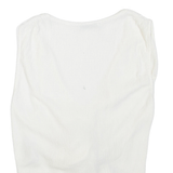ZARA Womens Cropped Top White V-Neck Sleeveless M