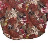Womens Printed Blouse Maroon Floral XL