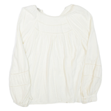 ZARA Womens Blouse Cream Long Sleeve S
