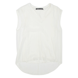 ZARA Womens Blouse White Sleeveless S