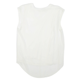 ZARA Womens Blouse White Sleeveless S