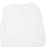 ZARA Womens Top White Long Sleeve Viscose M