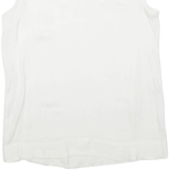 ZARA Womens Puff Sleeve Top White V-Neck S