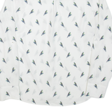 ZARA Bird Womens Printed Shirt White Collared Long Sleeve L