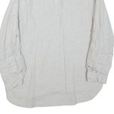 ZARA Womens Blouse Grey V-Neck Long Sleeve M