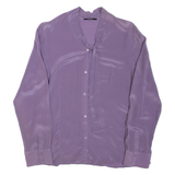 NAVYBOOT Womens Blouse Purple Long Sleeve L