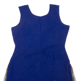 Womens Printed Blouse Blue Sleeveless Floral M