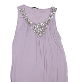 ZARA Womens Top Purple Sleeveless S