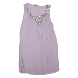 ZARA Womens Top Purple Sleeveless S
