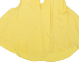 ZARA Womens Cropped Top Yellow Sleeveless XS