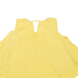 ZARA Womens Cropped Top Yellow Sleeveless XS