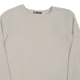 ZARA Womens Top Beige Long Sleeve S