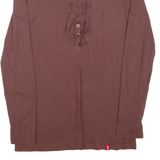 EDC Womens Top Brown Long Sleeve M