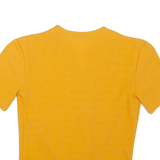 ZARA Womens Top Orange V-Neck S
