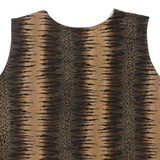 Womens Printed Vest Brown Sleeveless XL