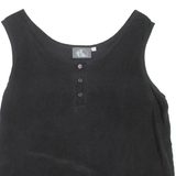 Womens Vest Black Sleeveless M