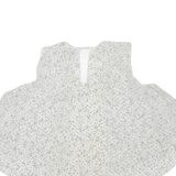 ZARA Womens Printed Top White Sleeveless Spotted M