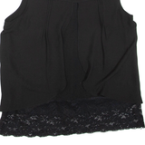 ZARA Womens Printed Vest Black Sleeveless S
