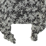 ZARA Womens Printed Blouse Black Long Sleeve Floral M