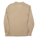Womens Shirt Brown Collared Long Sleeve L