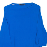 ZARA Womens Top Blue Long Sleeve M