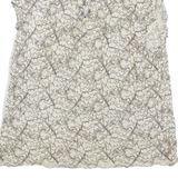 ZARA Womens Vest Beige Collared Sleeveless M