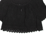 ZARA Womens Cropped Top Black S