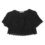ZARA Womens Cropped Top Black S