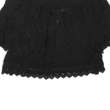 ZARA Womens Cropped Top Black S