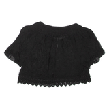 ZARA Womens Cropped Top Black S
