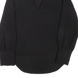 ZARA Womens Blouse Blue V-Neck Long Sleeve L