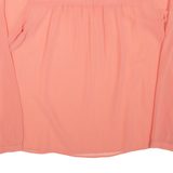 ZARA Sheer Womens Blouse Pink Long Sleeve S