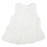 ZARA Womens Top White Sleeveless S