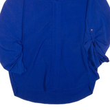 ZARA Womens Blouse Blue V-Neck Long Sleeve S