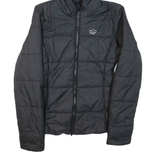 ADIDAS Womens Puffer Jacket Black Hooded UK 8