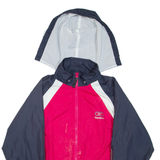 REEBOK Womens Track Jacket Blue Colourblock M