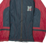 NIKE Mens Track Jacket Red Colourblock M