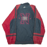 NIKE Mens Track Jacket Red Colourblock M